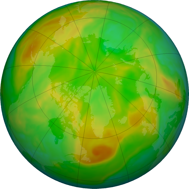 Arctic ozone map for 23 May 2020